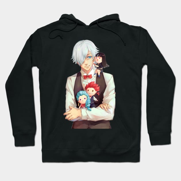 Death Parade Decim Nona Chiyuku Ginti Hoodie by HammiltenJohn